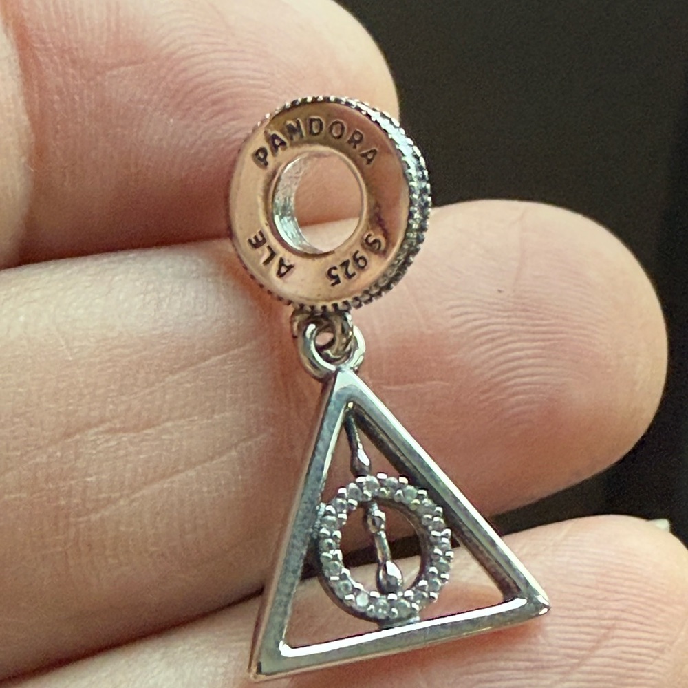 Pandora Silver Triangle Dangle Charm - image 6